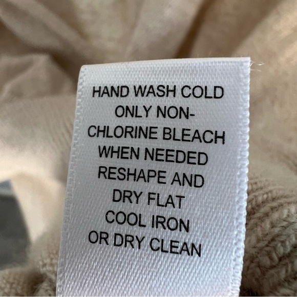 Banana Republic cashmere wool blend Sleeveless Sweater Wrap Sz M Beige Casual - Picture 8 of 9